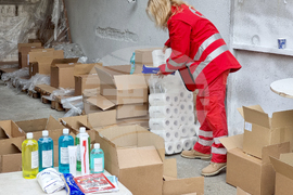 Ямбол - БЧК - помощи - раздаване