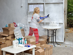 Ямбол - БЧК - помощи - раздаване