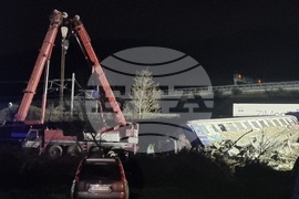 Гърция - Лариса - влакова катастрофа