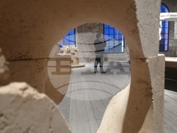 Павилионът на Турция на Венецианското архитектурно биенале 2025. Снимка: Ваня Сухарова/БТА