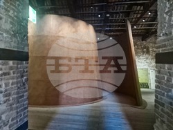 Павилионът на Турция на Венецианското архитектурно биенале 2025. Снимка: Ваня Сухарова/БТА