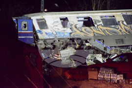 Гърция - Лариса - влакова катастрофа