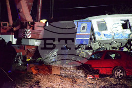 Гърция - Лариса - влакова катастрофа