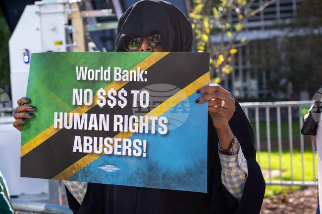Activists March for Justice in Tanzania at World Bank Meetings