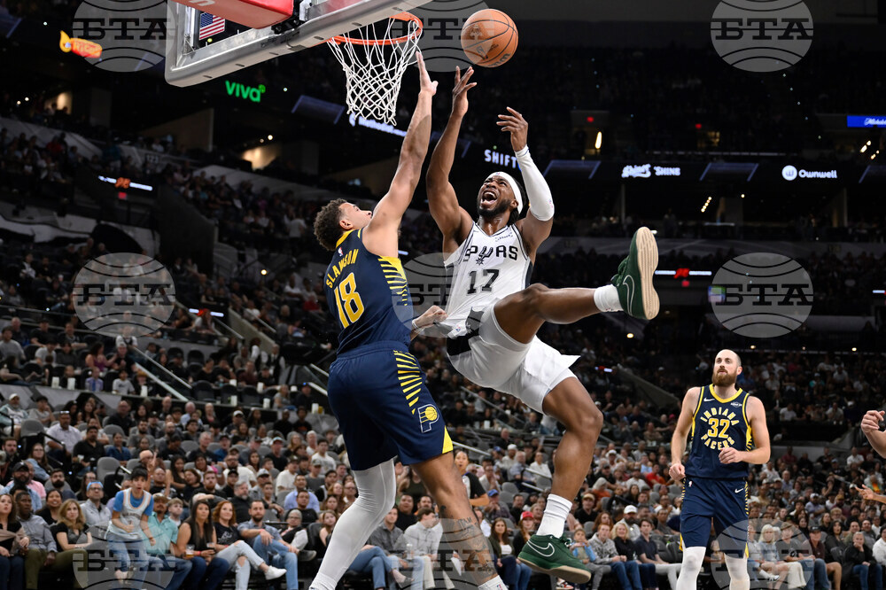 Pacers Spurs Basketball