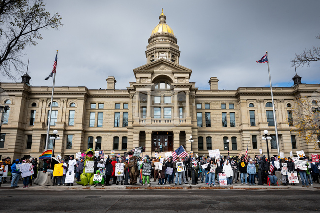 APTOPIX US Protests Wyoming