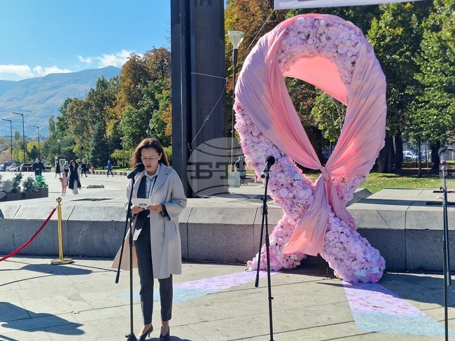 Арт инсталация - борба с рака на гърдата