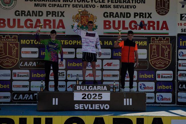 Дани Цанков се завърна в мотокроса след повече от две години прекъсване и спечели първото място в Гран При на Севлиево