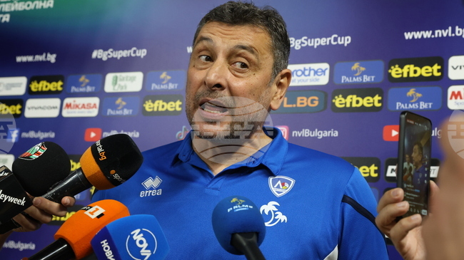 Треньорът на волейболния Левски Николай Желязков: "Нашият отбор е още "зелен", мястото ни е е в Шампионската лига"