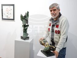 Христо Харалампиев представя „Скулптура и рисунки“ в София. Снимка: СБХ