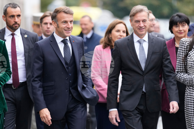 Макрон и Голоб обсъдиха стратегическата автономия на Европа и икономическото сътрудничество в Любляна