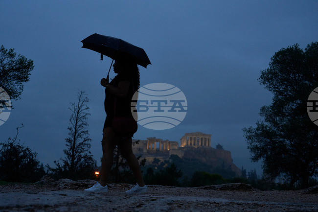 APTOPIX Greece Rainfall