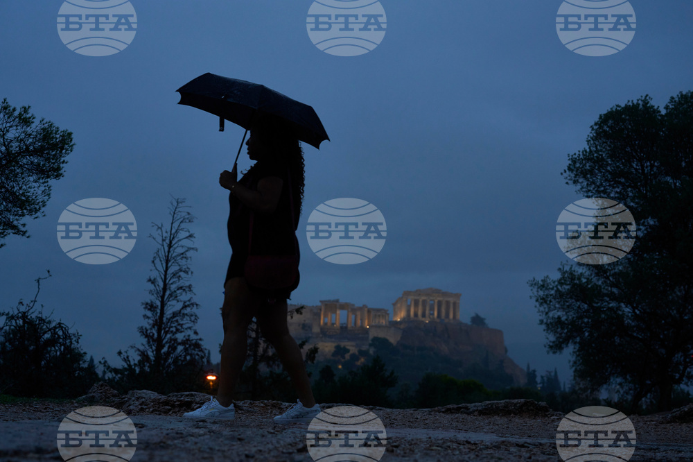 APTOPIX Greece Rainfall