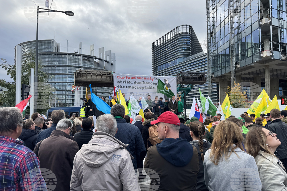 Страсбург - фермери - протест