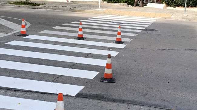 Започна полагането на новата хоризонтална маркировка в Шумен