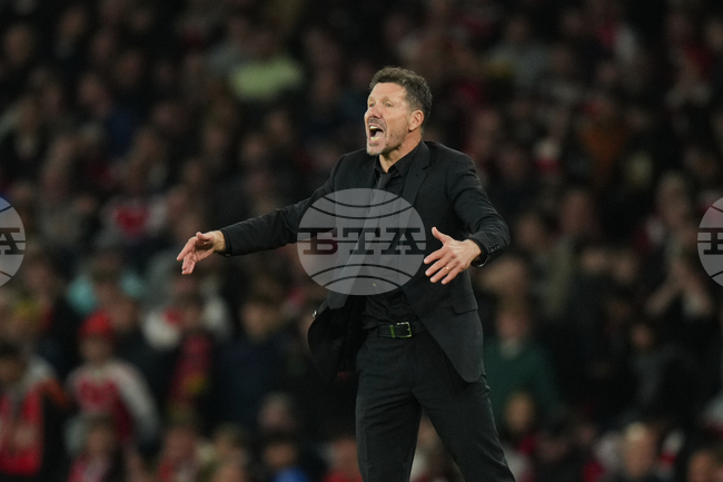 Наставникът на Атлетико Мадрид Диего Симеоне: "Трябва да оставим мача с Арсенал зад гърба си"