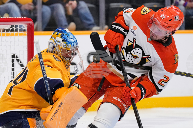 APTOPIX Ducks Predators Hockey