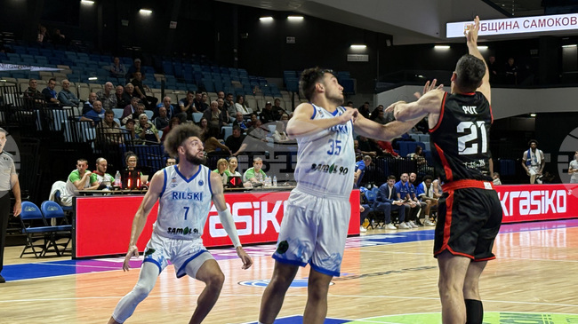 Баскетболният Рилски спортист претърпя трета поредна загуба в турнира ФИБА Къп при мъжете