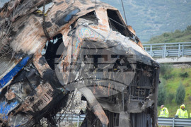 Гърция - Лариса - влакова катастрофа