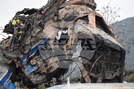 Гърция - Лариса - влакова катастрофа