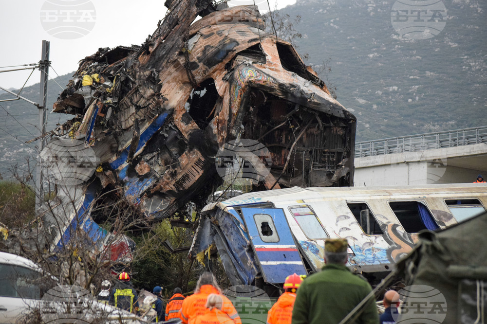 Гърция - Лариса - влакова катастрофа