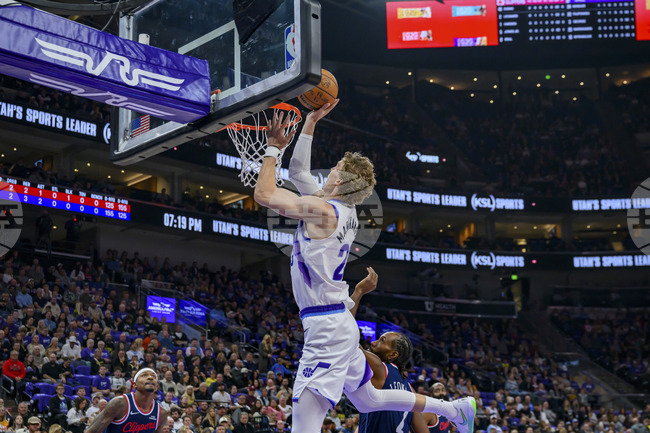 Clippers Jazz Basketball