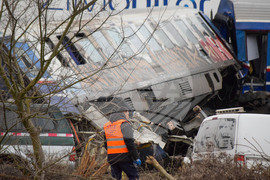 Гърция - Лариса - влакова катастрофа