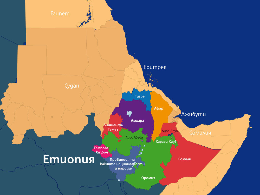 Карта - Ново напрежение между Етиопия и Еритрея заплашва мирния процес от Претория