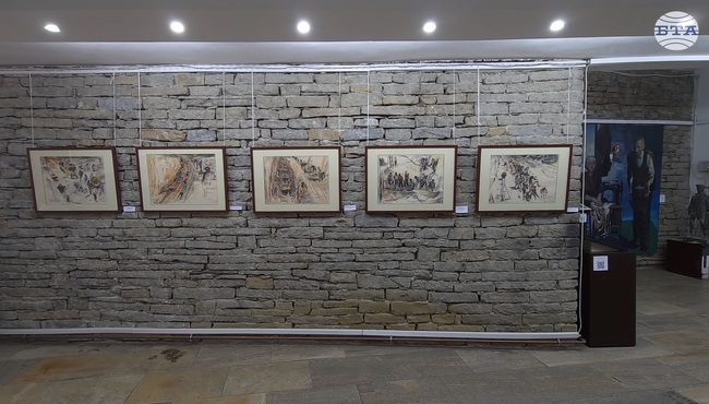 Изложба в Ловеч показва моменти построяването на жп линията Ловеч – Троян през погледа на художника Никола Танев