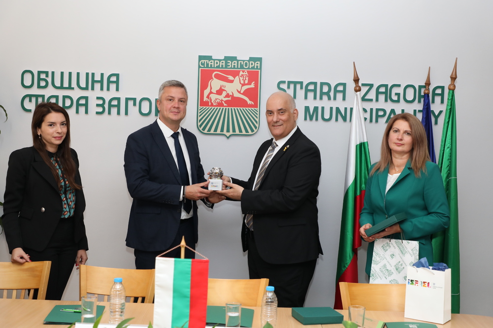 Посланикът на Израел Н. Пр. Йоси Леви Сфари и Община Стара Загора обсъдиха възможности за бъдещо сътрудничество