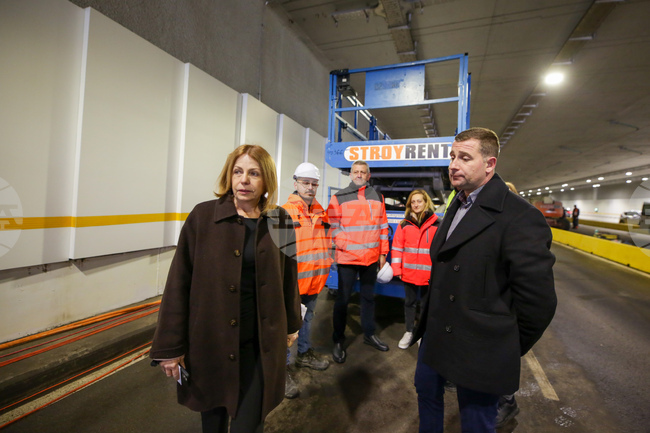 Тунел Люлин  - строителни дейности - проверка