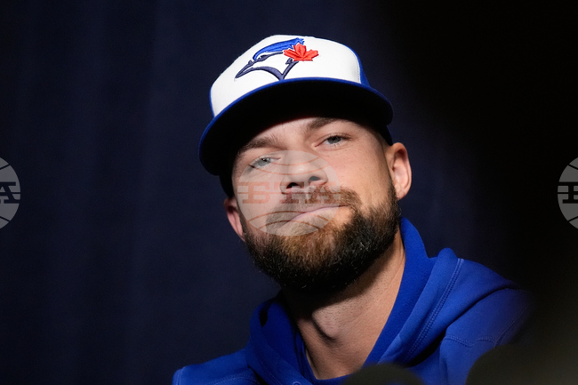 CORRECTION World Series Dodgers Blue Jays Baseball