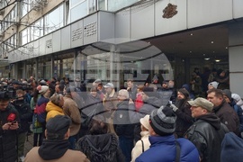 Протест в подкрепа на Александър Морфов