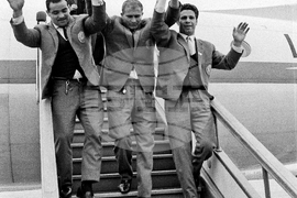 Завръщане на българските спортисти, участвали през 1964 г. в Летните олимпийски игри в Токио