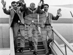 Завръщане на българските спортисти, участвали през 1964 г. в Летните олимпийски игри в Токио