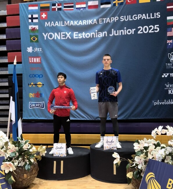 Теодор Митев стана шампион на турнир по бадминтон за юноши в Естония