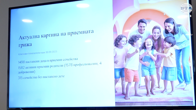 Общо 315 приемни семейства нямат настанени деца, каза Александър Миланов от Националната асоциация за приемна грижа