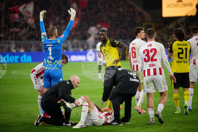 Защитник на Кьолн е с тежка контузия след дербито с Борусия Дортмунд 