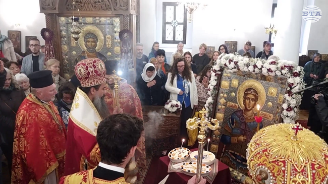 Патриарх Даниил отслужи света литургия по повод храмовия празник на кюстендилската църква "Св. вмчк Димитър Солунски"