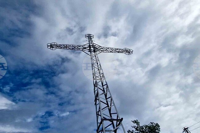 Смолян - Димитровден - 19-метров кръст - освещаване