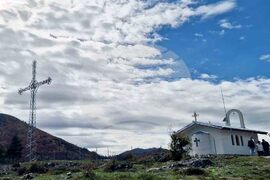 Смолян - Димитровден - 19-метров кръст - освещаване