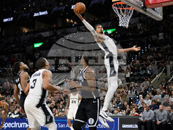 Nets Spurs Basketball