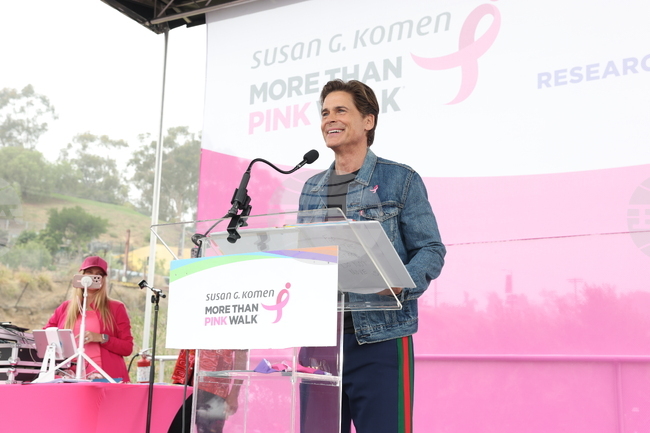 Rob Lowe at Komen MORE THAN PINK Walk in Los Angeles