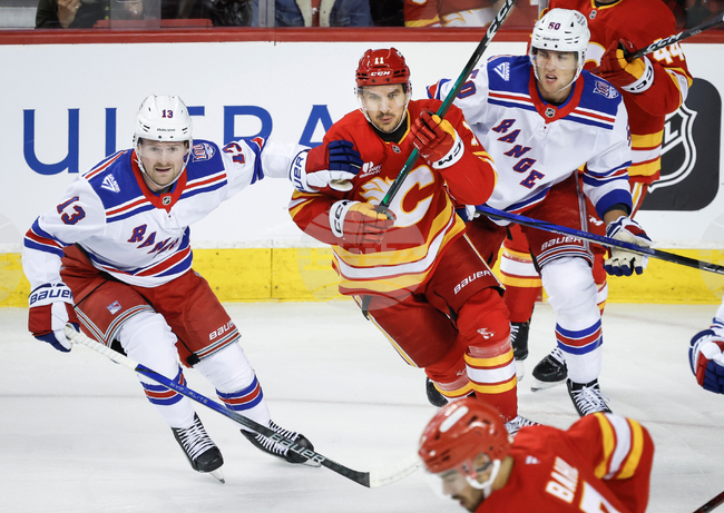 Rangers Flames Hockey