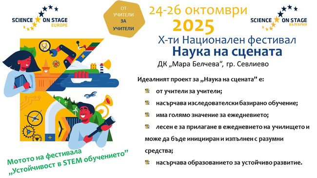 Десето юбилейно издание на Националния фестивал „Наука на сцената“
