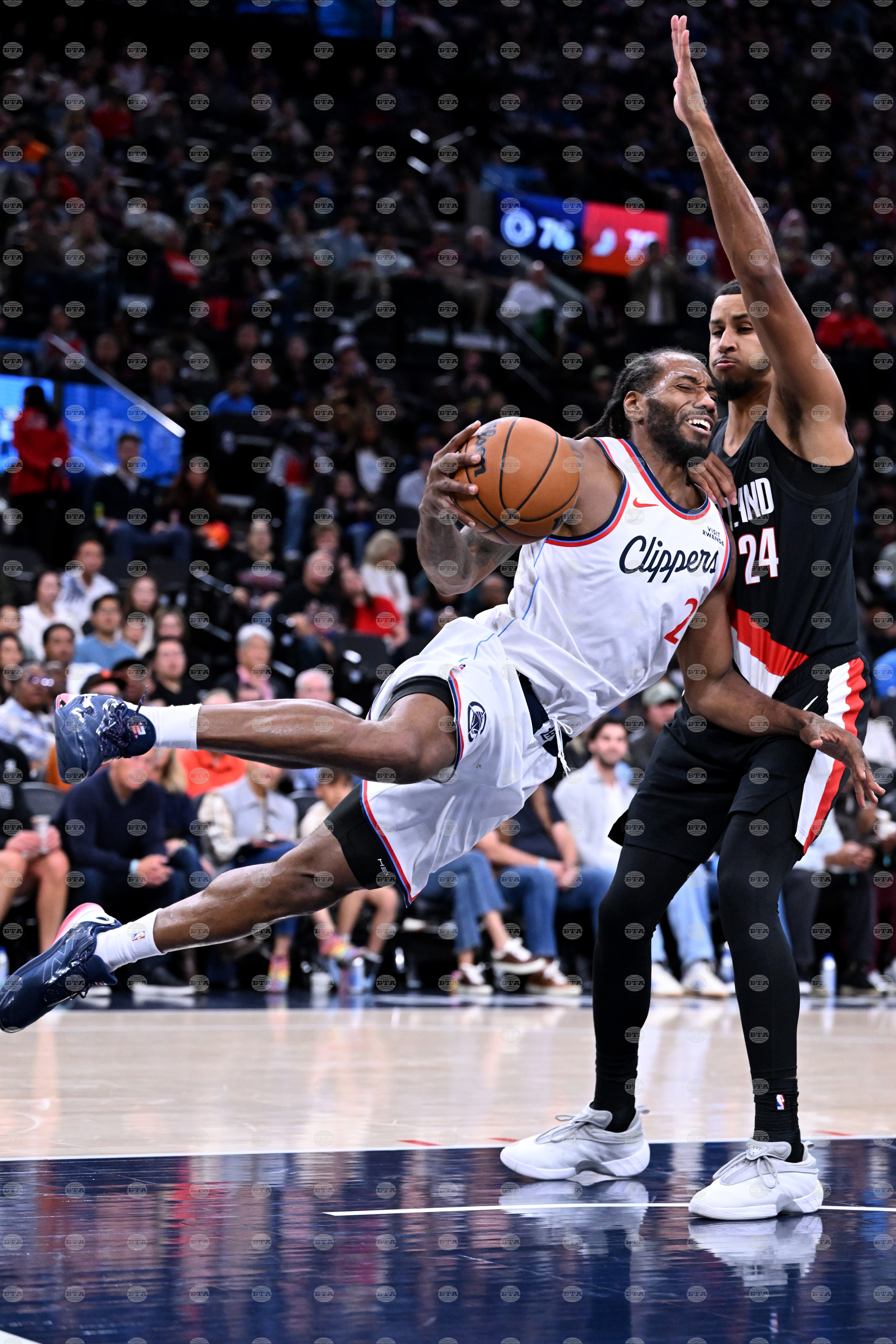 APTOPIX Trailblazers Clippers Basketball