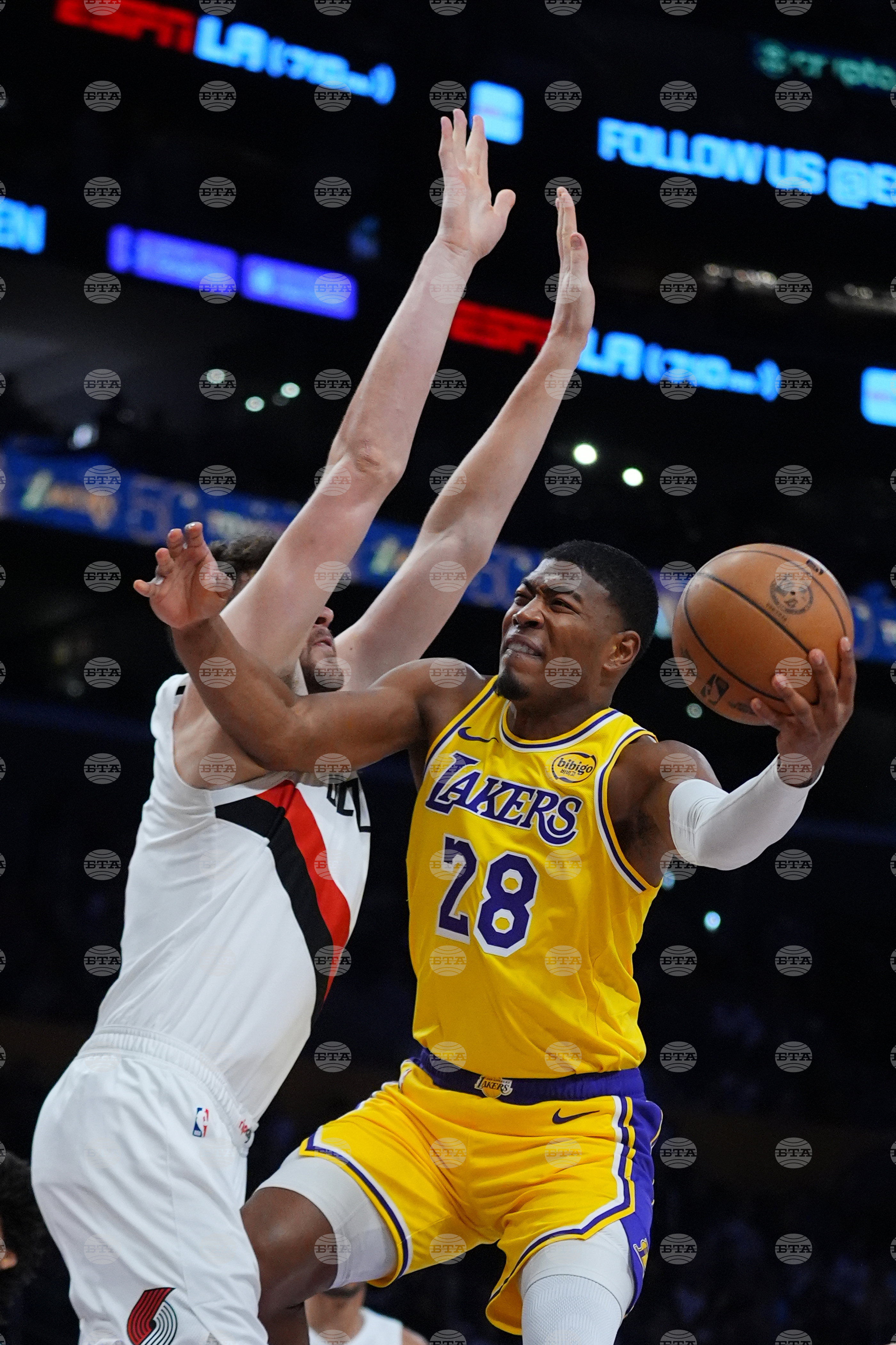 Trail Blazers Lakers Basketball