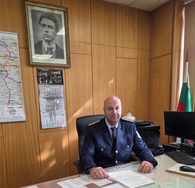 Главен инспектор Димо Вълков е новият началник на сектор „Пътна полиция“ при Областната дирекция на МВР в Стара Загора