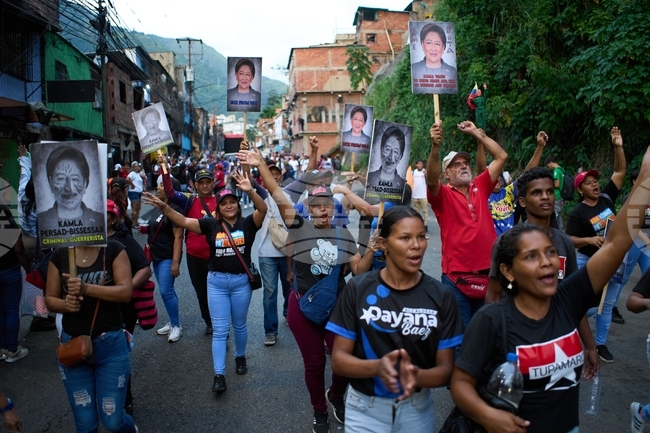 Venezuela Trinidad US Protest