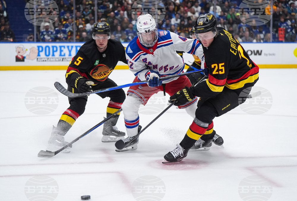 Rangers Canucks Hockey